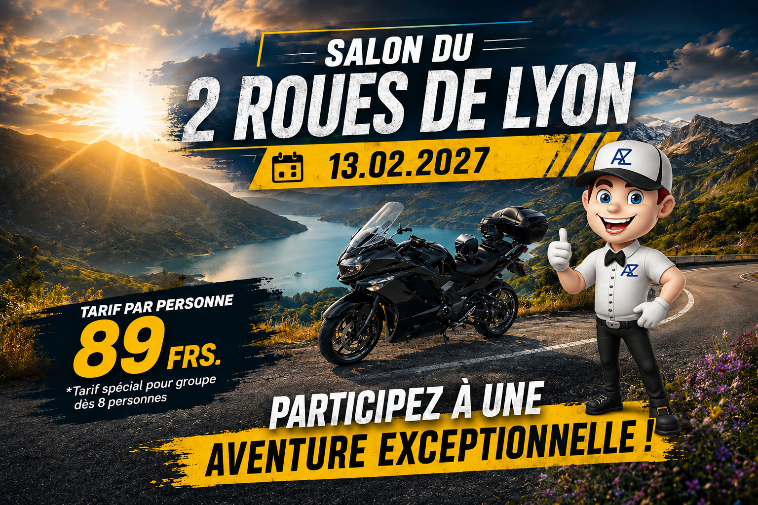 EXCURSION AU SALON DU 2 ROUES DE LYON – FRANCE