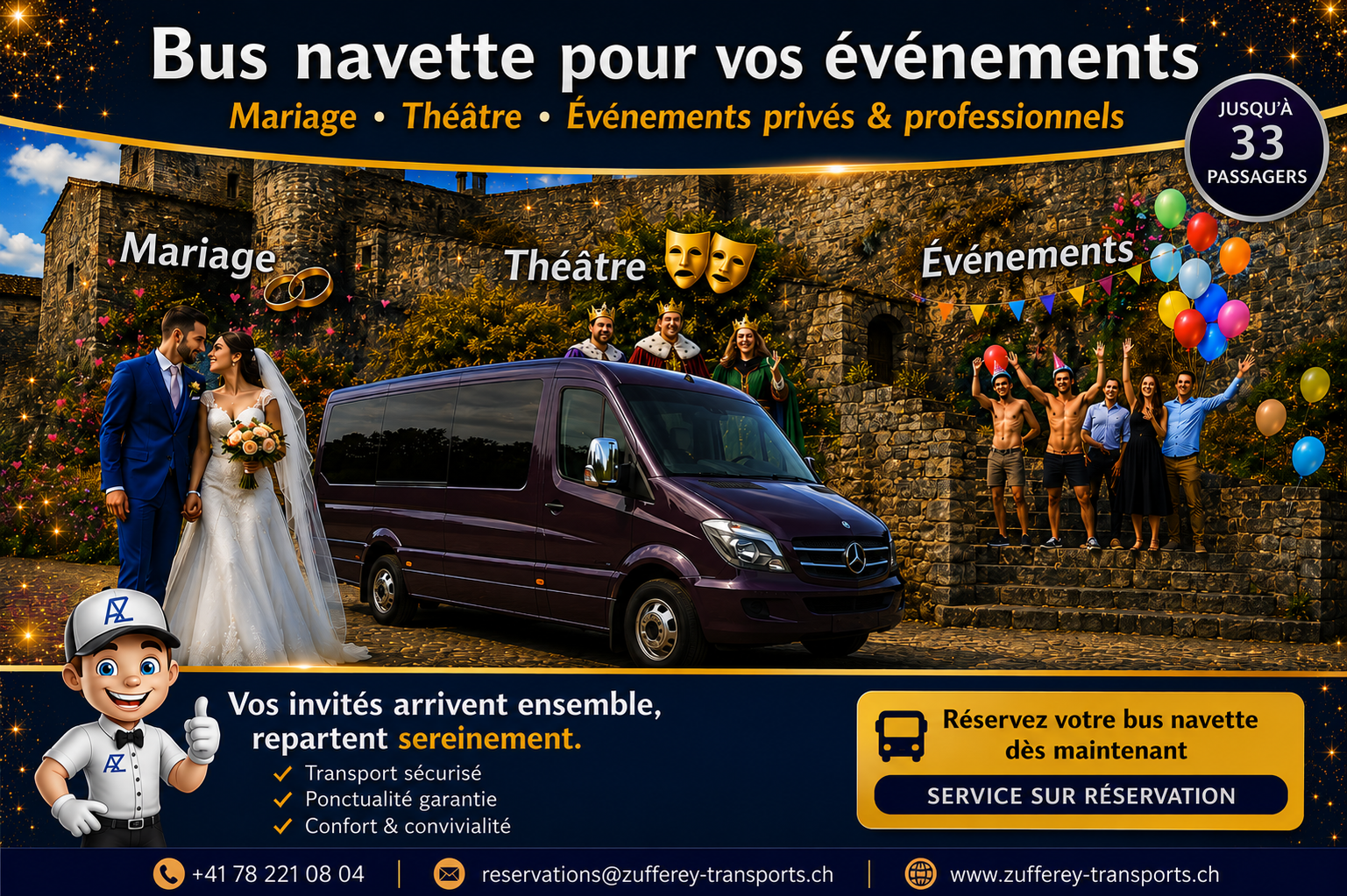 BUS NAVETTES POUR VOS ÉVÉNEMENTS